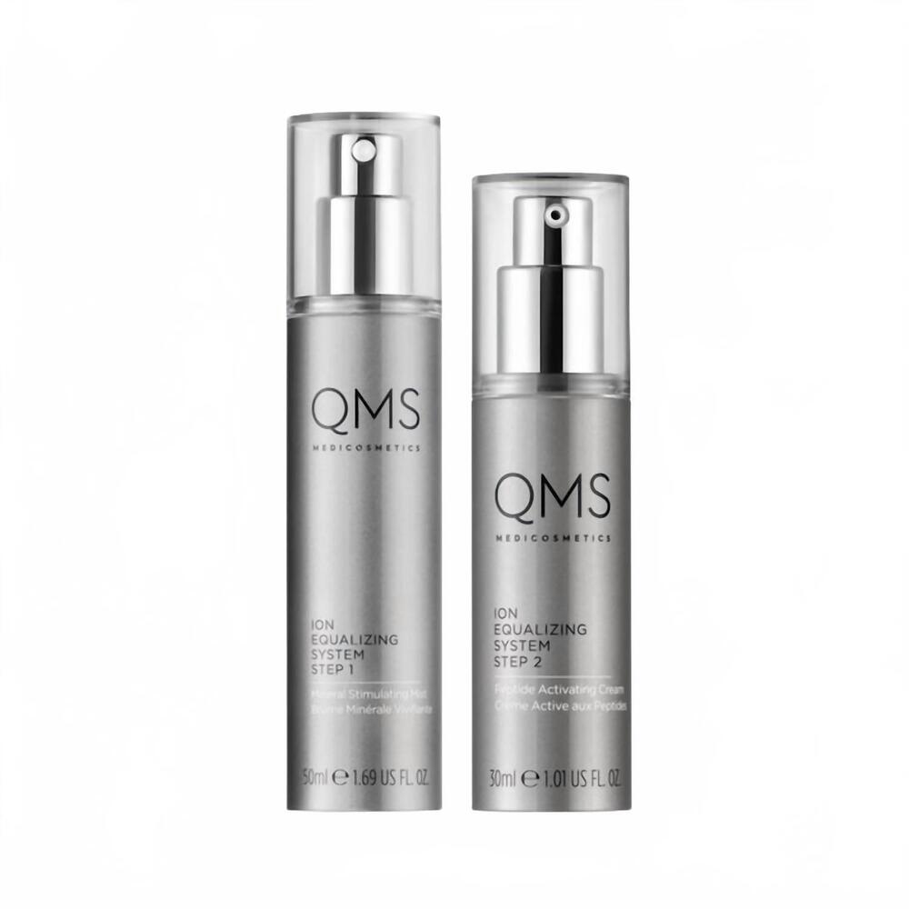 NEW QMS MEDICOSMETICS advanced ion equalizing system 2-step night routine set in